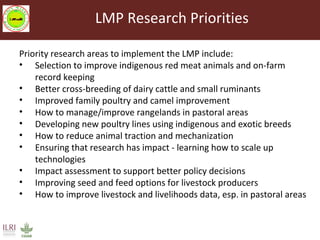 Livestock Master Plan (LMP): Roadmaps for the Ethiopia Growth and Transformation Plan (GTP II—2015-2020)