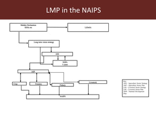 LMP process and its support for the incorporation of livestock in NAIPs