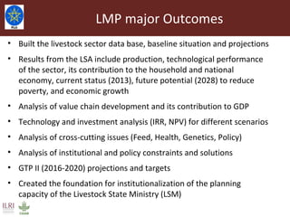 Livestock Master Plan: Roadmaps for Growth and Transformation (2015-2020)
