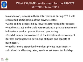 Livestock Master Plan: Roadmaps for Growth and Transformation (2015-2020)