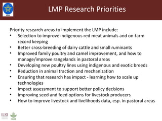 Livestock Master Plan: Roadmaps for Growth and Transformation (2015-2020)