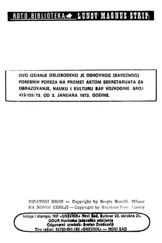 LMS 119 - Zagor - Piratski brod