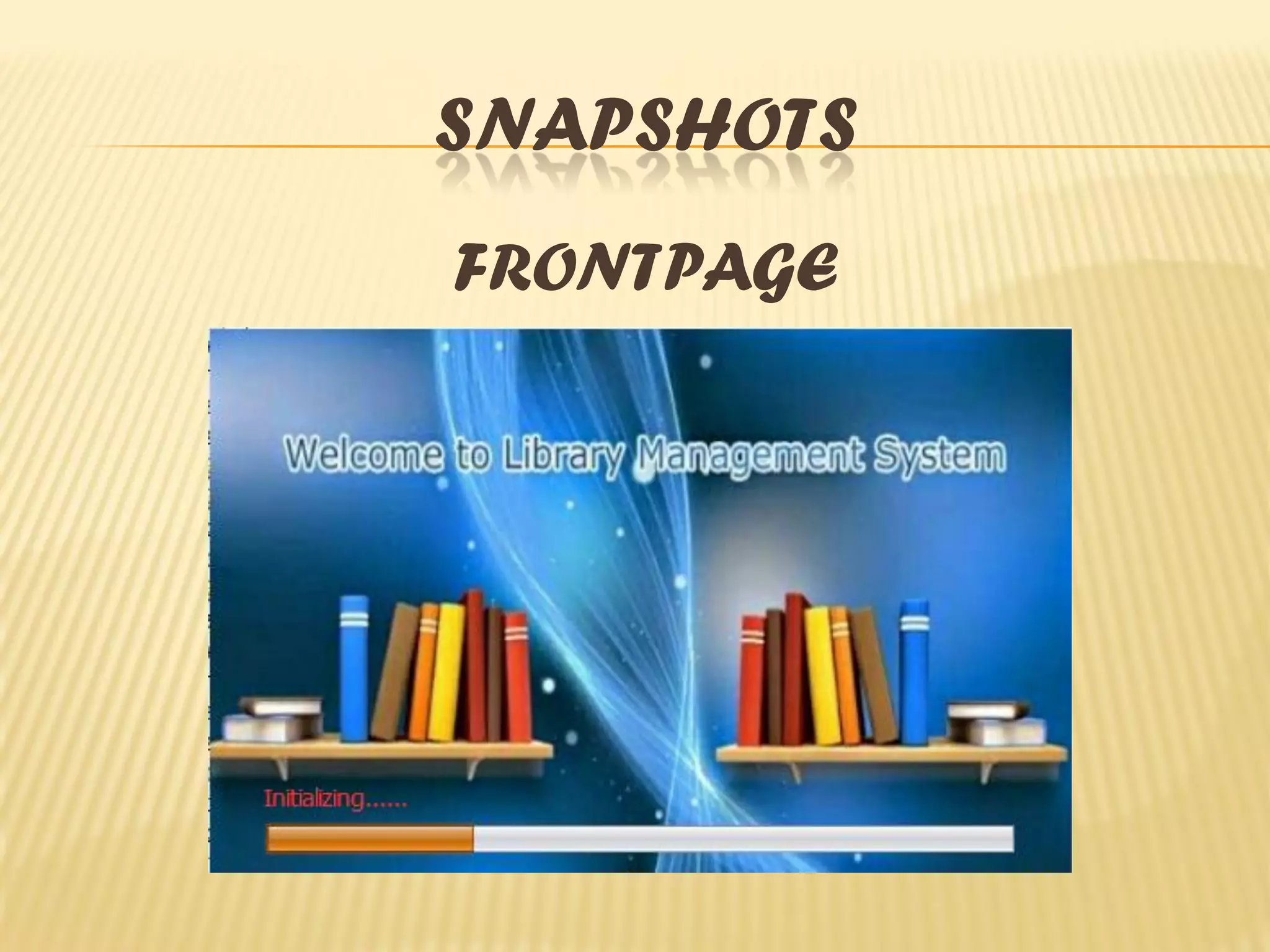 SNAPSHOTS
FRONTPAGE
 