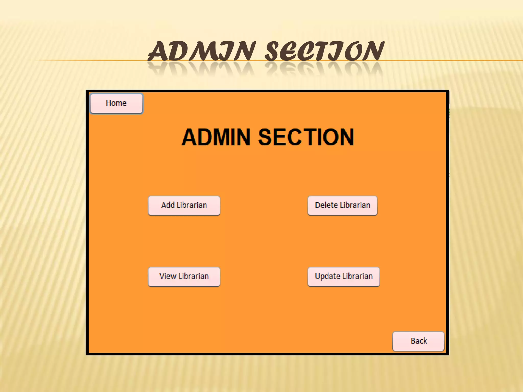ADMIN SECTION
 