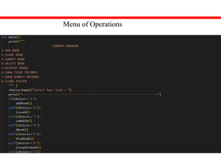 it is powerpoint presentation of library management system which is ...
