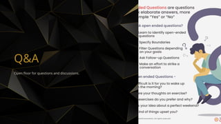 Q&A
Open floor for questions and discussions.
 