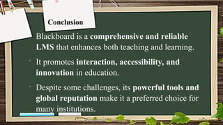 LMS - blackboard.ppt learning management | PPT
