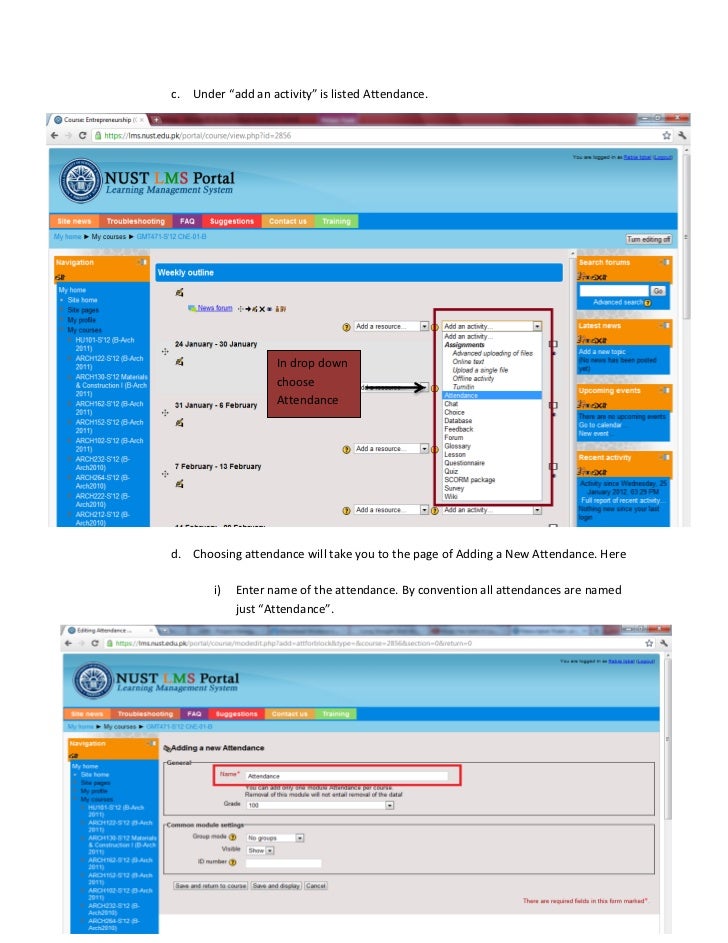Lms Attendance Module Lms Attendance Module