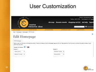 User Customization




52
 