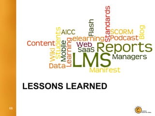 LESSONS LEARNED

68
 