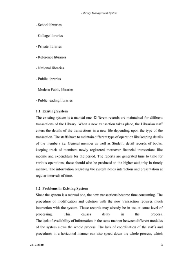 Thesis on Library Management System LMS Project Report