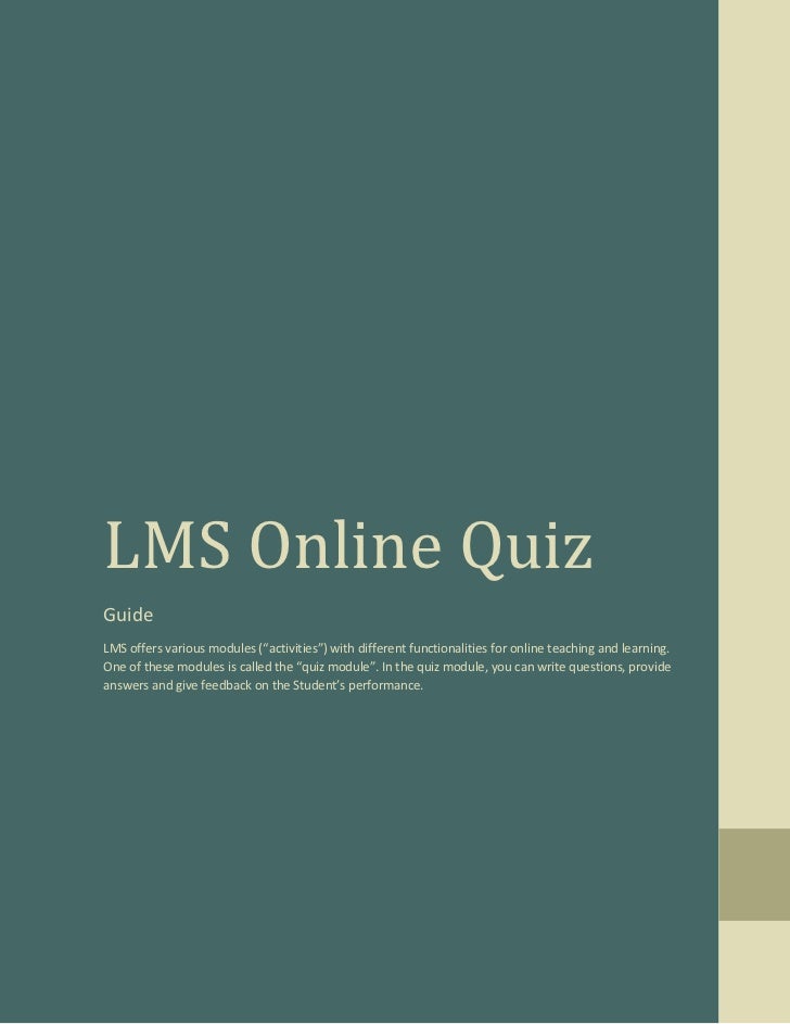 Lms Online Quiz