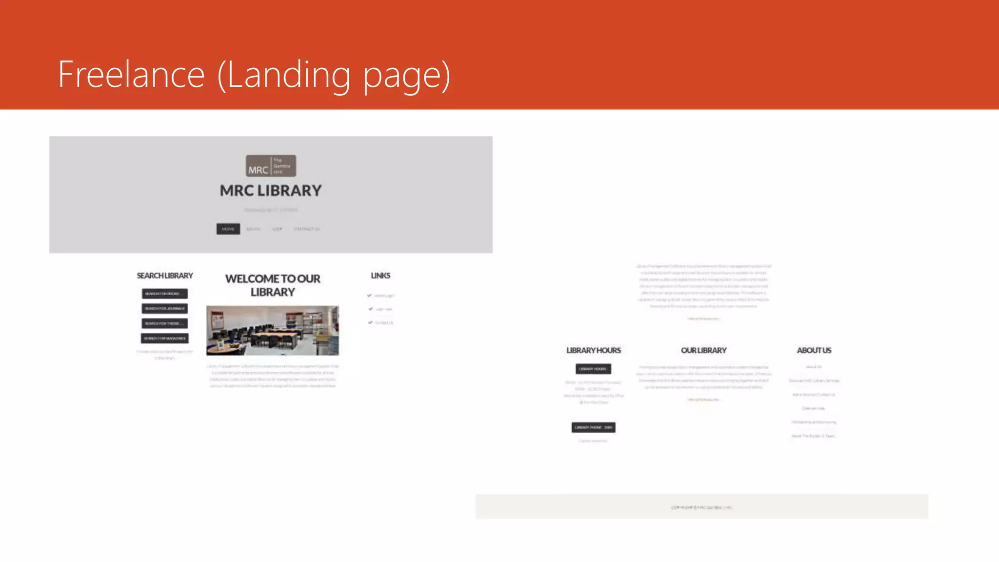 Freelance (Landing page)
 