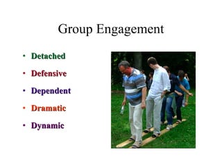 Group Engagement Detached Defensive Dependent Dramatic Dynamic  