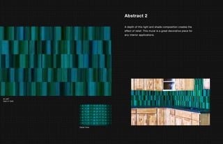 Abstract 2

                            A depth of this light and shade composition creates the
                            effect of relief. This mural is a great decorative piece for
                            any interior applications.




© LMT
Item # 1045




              Detail View
 