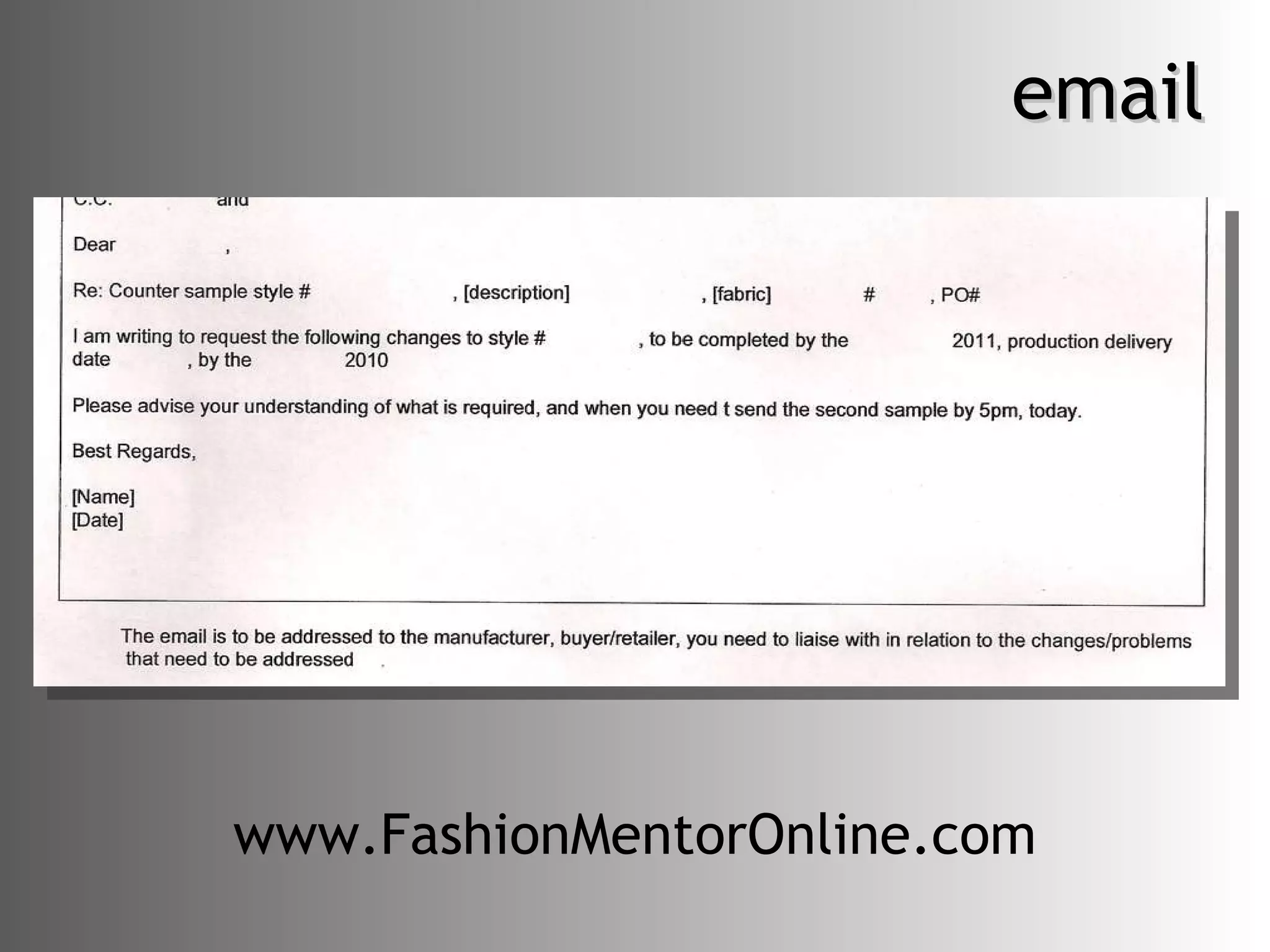email www.FashionMentorOnline.com 