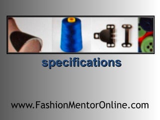 www.FashionMentorOnline.com specifications 