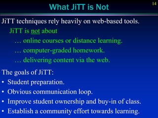 Jitt Chart Just in Time Teaching - Jeff Loats @ LMU | PPTX