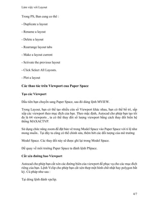 Làm việc với layout (1) | PDF