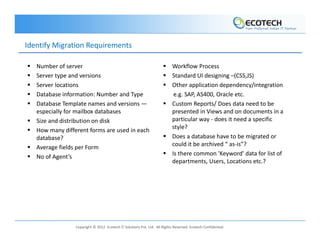 Lotus Notes to SharePoint Migration | PDF