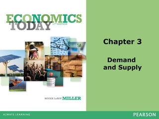 Chapter 3
Demand
and Supply
 
