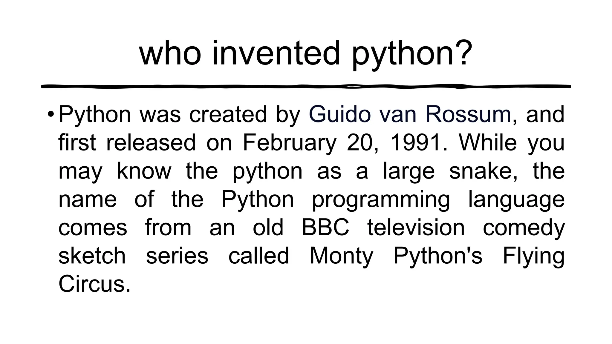 Python.pptx | Programming Languages | Computing