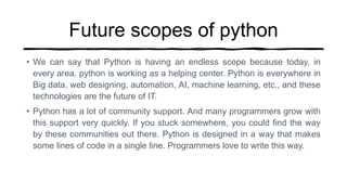Python.pptx | Programming Languages | Computing