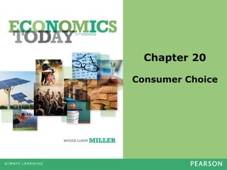 Chapter 20
Consumer Choice

 