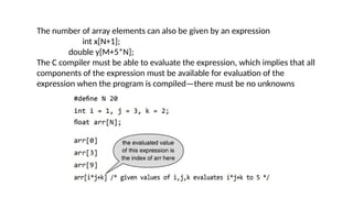 Culomn Array LN 3 PPT 1.pptx, arrays, rows and column | PPTX