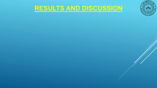 RESULTS AND DISCUSSION
 