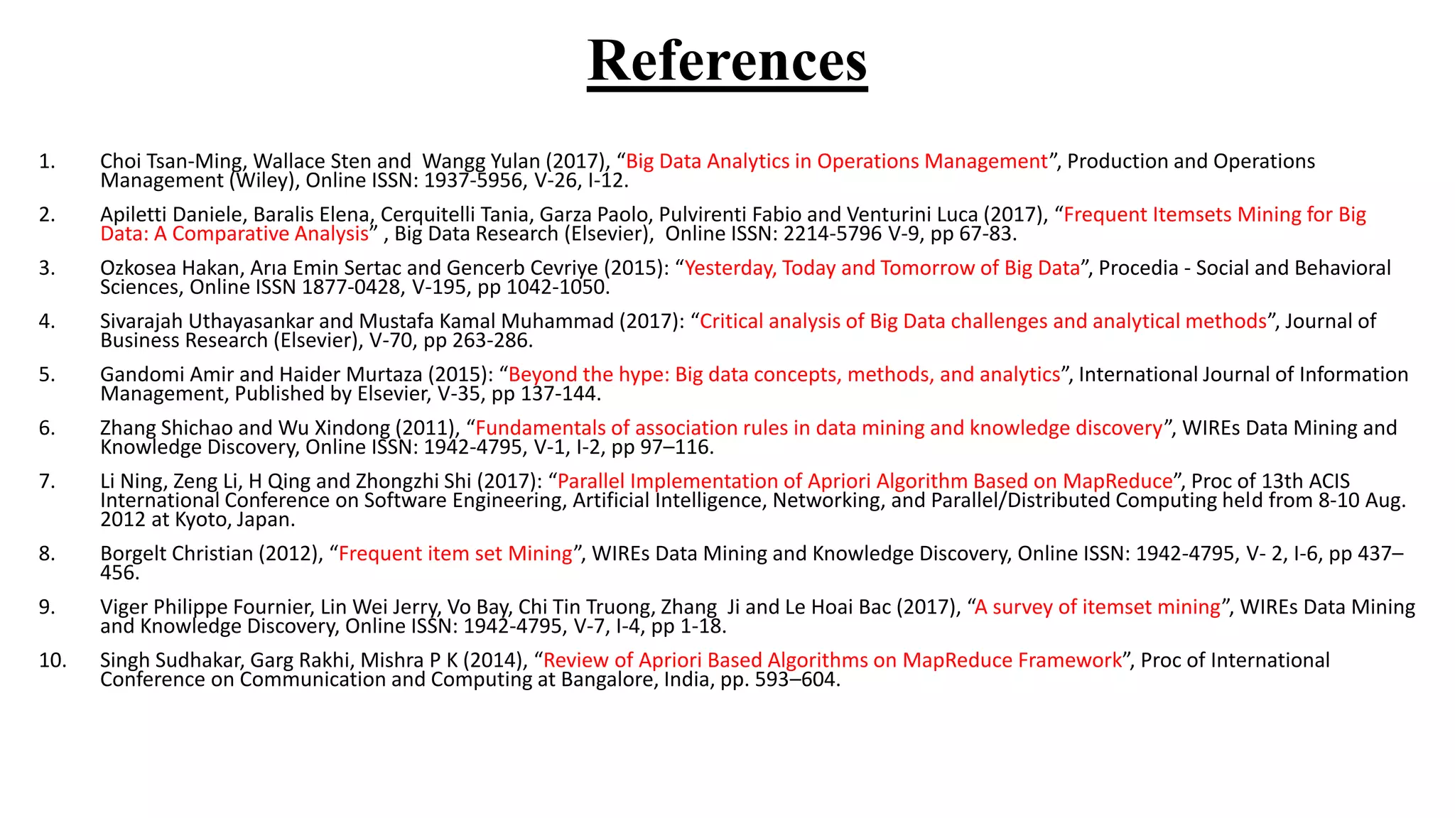 Mining on Relationships in Big Data era using Improve Apriori Algorithm ...