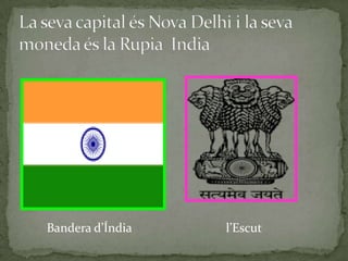 Bandera d’Índia   l’Escut
 