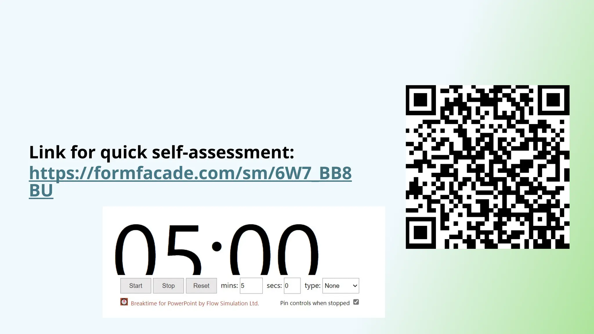 Link for quick self-assessment:
https://formfacade.com/sm/6W7_BB8
BU
 