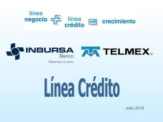 Línea Crédito Julio 2010 