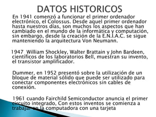 William Neumann Linea del tiempo Motherboard | PPTX