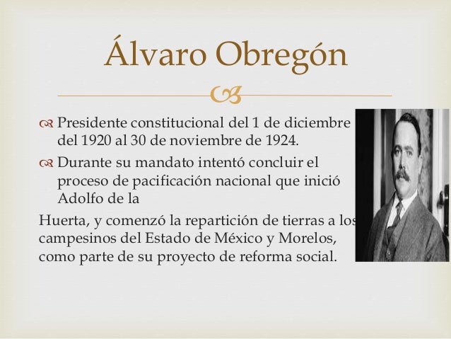 Línea del tiempo Presidentes de México y sus principales