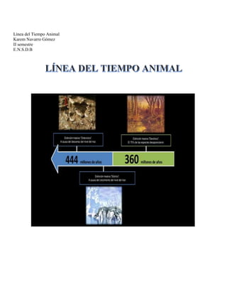 Línea del Tiempo Animal
Karem Navarro Gómez
II semestre
E.N.S.D.B
 