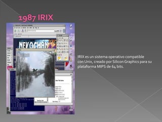 linea del tiempo de los sistemas operativos... especialidad | PPTX