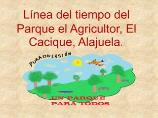 Línea del tiempo del
Parque el Agricultor, El
  Cacique, Alajuela.
 