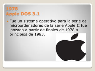 Linea del tiempo de sistemas operativos | PPTX