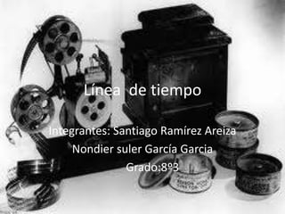 Línea de tiempo

Integrantes: Santiago Ramírez Areiza
     Nondier suler García Garcia
               Grado:8º3
 