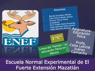 {
Escuela Normal Experimental de El
Fuerte Extensión Mazatlán
 
