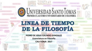 PEDRO DE JESUS GALINDO GONZALEZ
Licenciatura en Filosofía
CAU-TUNJA 2017
 