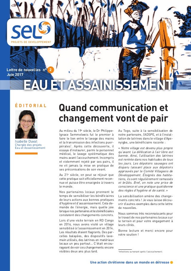 Lettre De Nouvelles Eau Assainissement Juin 2017