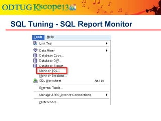 SQL Tuning - SQL Report Monitor
 