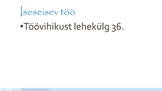 Iseseisev töö
•Töövihikust lehekülg 36.
APRILL 2015 Läänemeri, 5.klassi loodusõpetus35
http://static2.nagi.ee/i/p/357/39/08934813280fb7_m.jpg/1
 