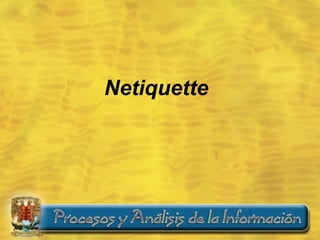 Netiquette 