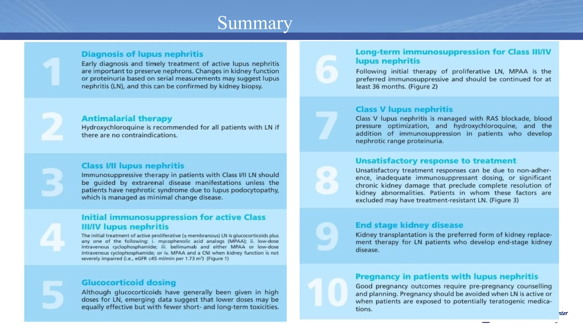 Urology & Nephrology Center
Mansoura University
Summary
 