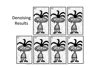 Denoising	
  
Results	
  
Computer	
  vision:	
  models,	
  learning	
  and	
  inference.	
  	
  ©2011	
  Simon	
  J.D.	
  Prince	
  
154	
  
 