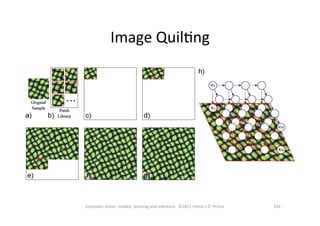 164	
  Computer	
  vision:	
  models,	
  learning	
  and	
  inference.	
  	
  ©2011	
  Simon	
  J.D.	
  Prince	
  
Image	
  QuilOng	
  
 